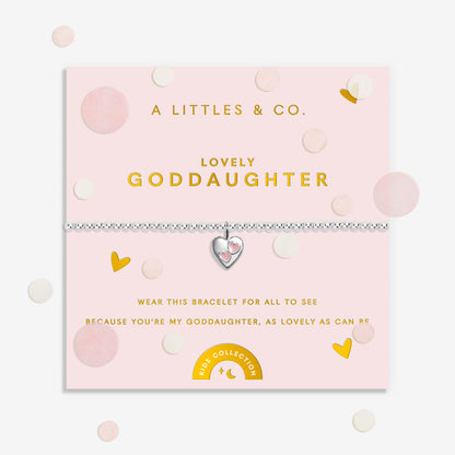 Kids' A Little Bracelet - Lovely Goddaughter