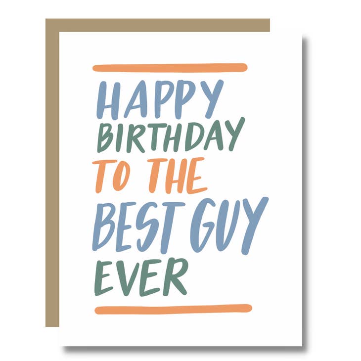 Happy Birthday to the Best Guy Card