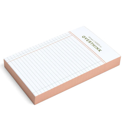 Things I Need To Overthink Notepad
