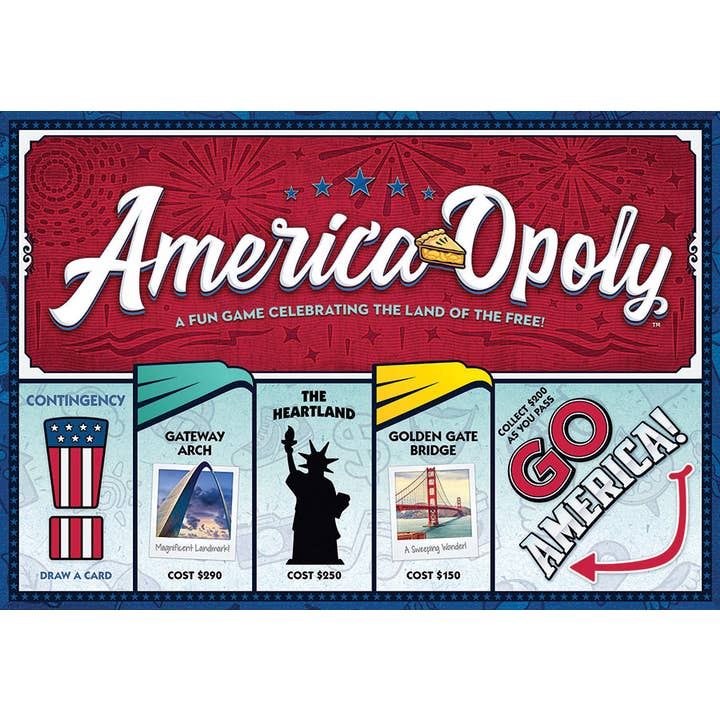 America Opoly Board Game