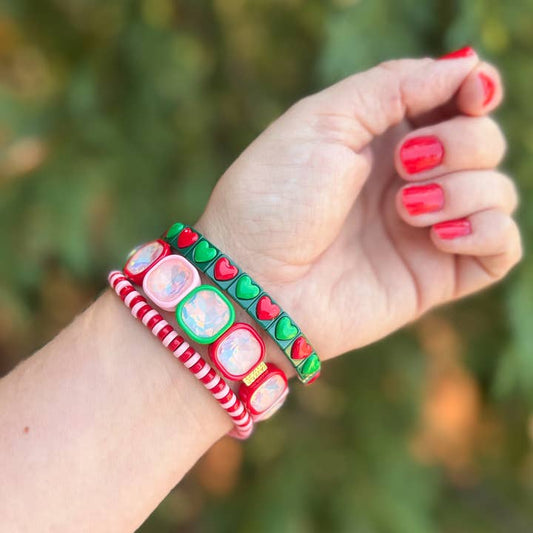 Christmas Bracelet Set - Holly Jolly