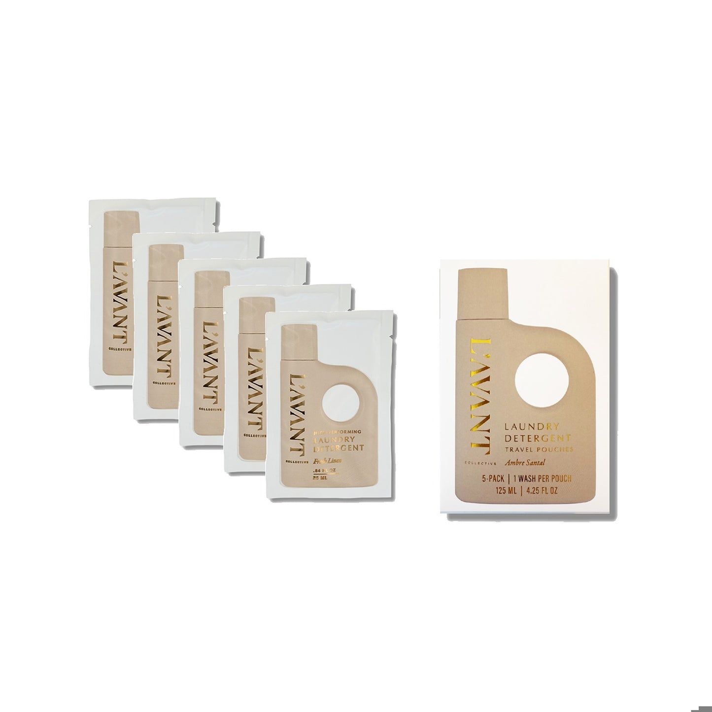 Laundry Detergent Travel Pack - Ambre Santal