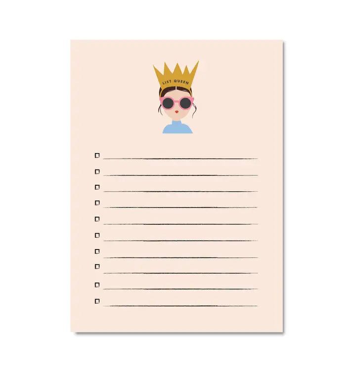 List Queen Brunette Notepad