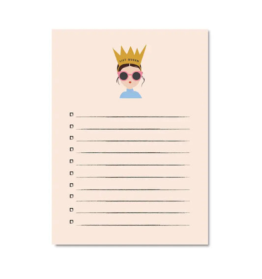 List Queen Brunette Notepad