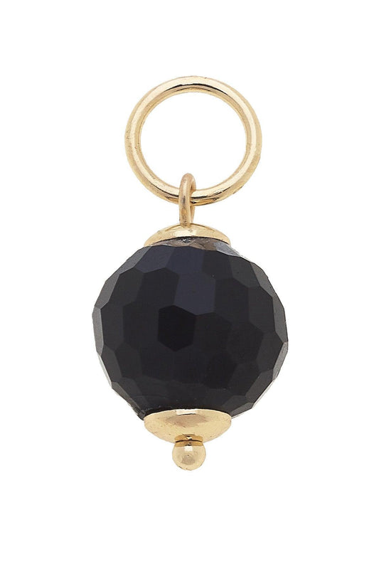 Charm - Resin Bead Black