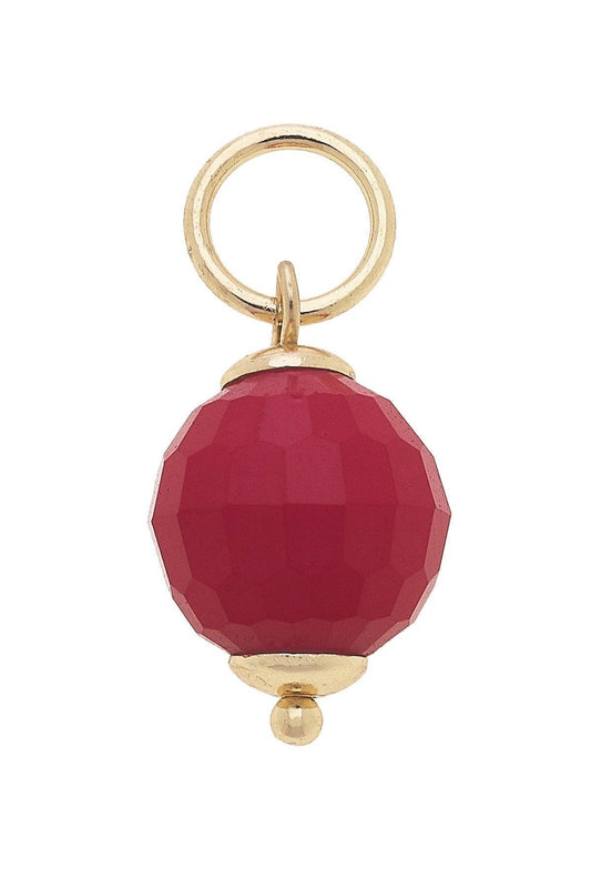 Charm - Resin Bead Fuchsia