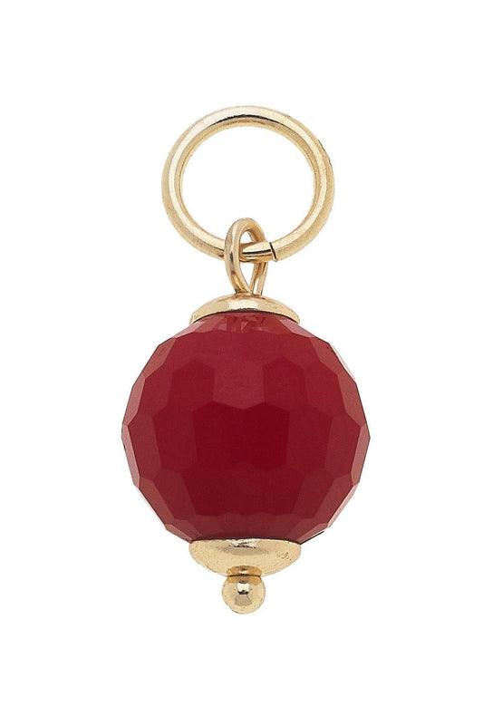 Charm - Resin Bead Red