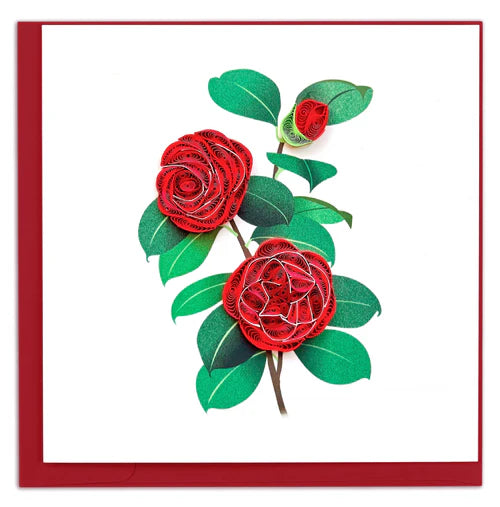 Quilled Card - Camellia