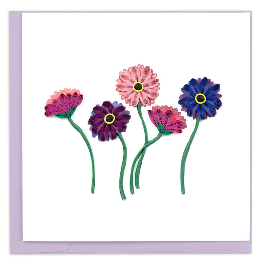 Quilled Card - Gerbera Daisies
