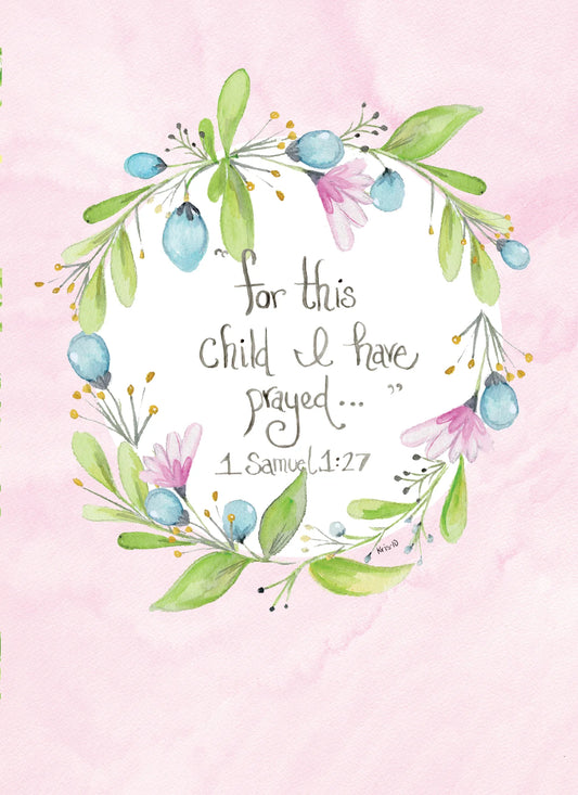 Pink For This Child I have Prayed Card