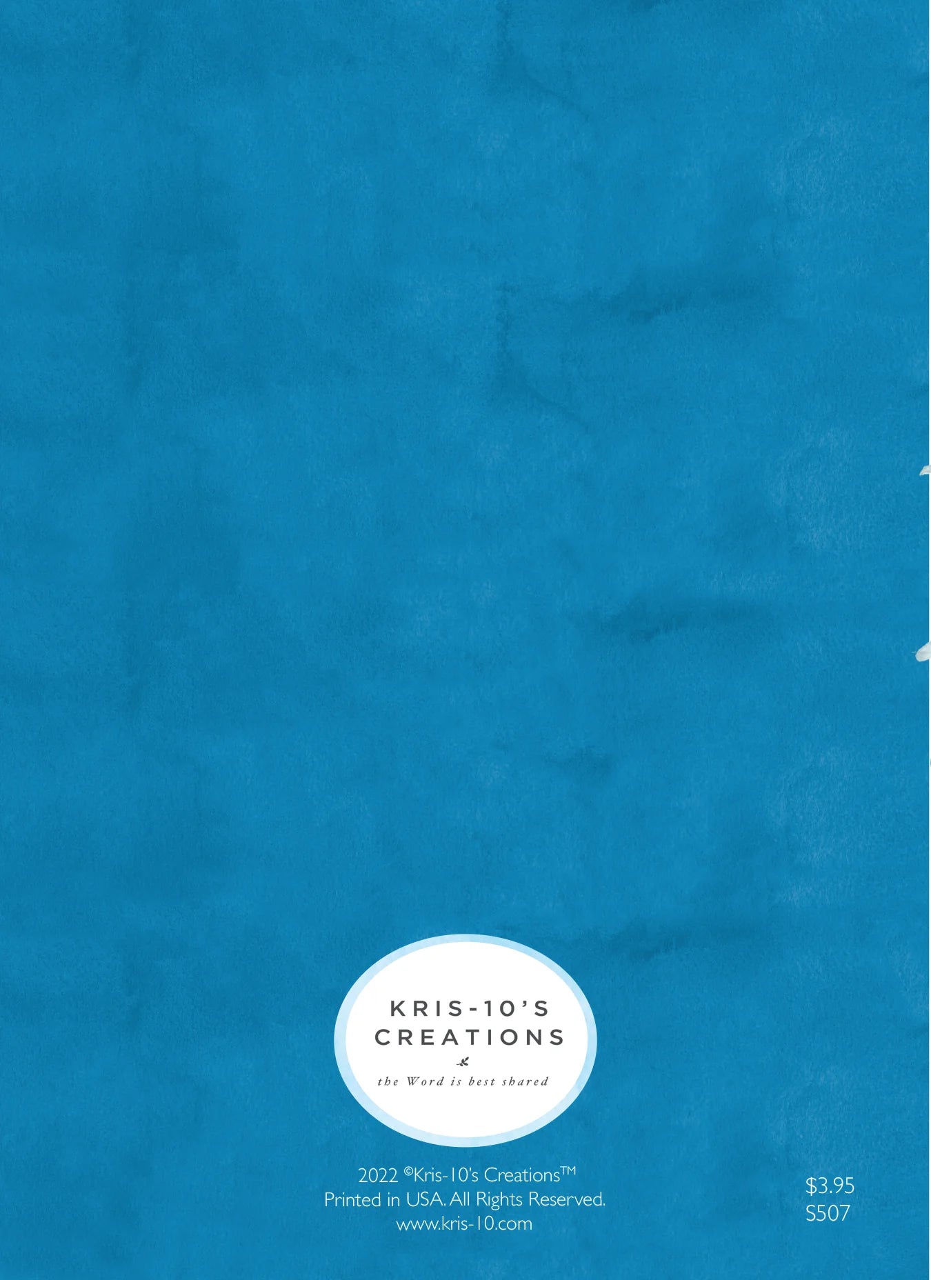 Be Still Blue Wreath Greeting Card