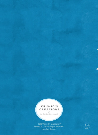 Be Still Blue Wreath Greeting Card