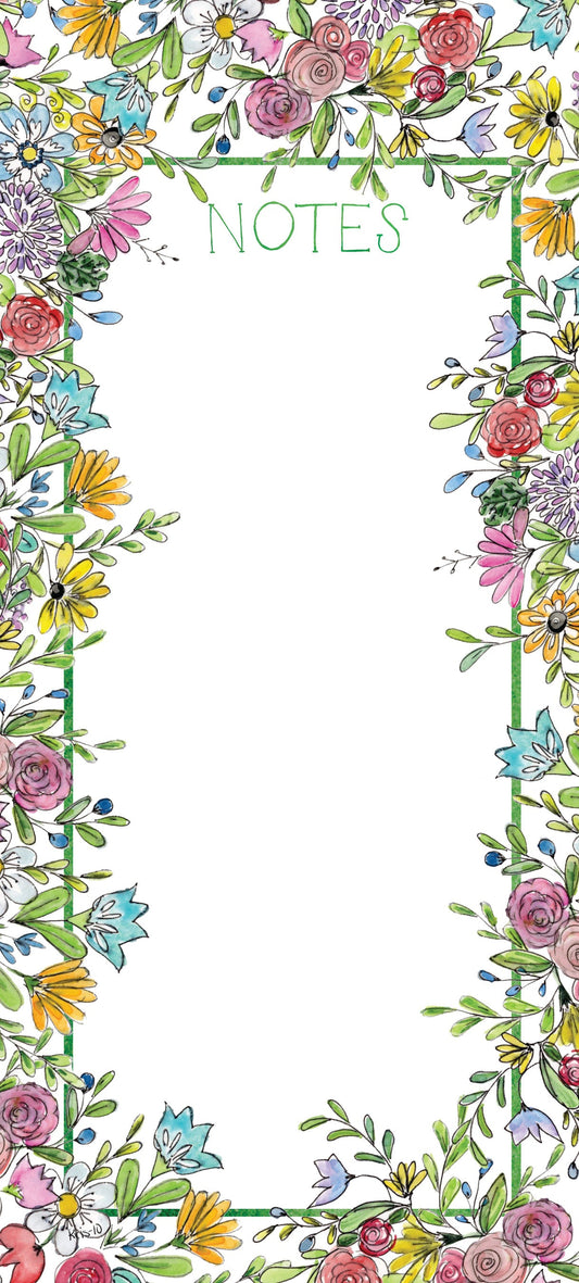 Floral Bouquet Skinny Notepad