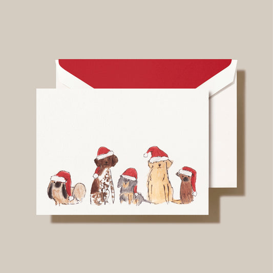Holiday Greeting Cards - Santa Dogs