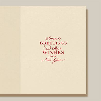 Engraved Holiday Cards - Festive Berry Pinecones