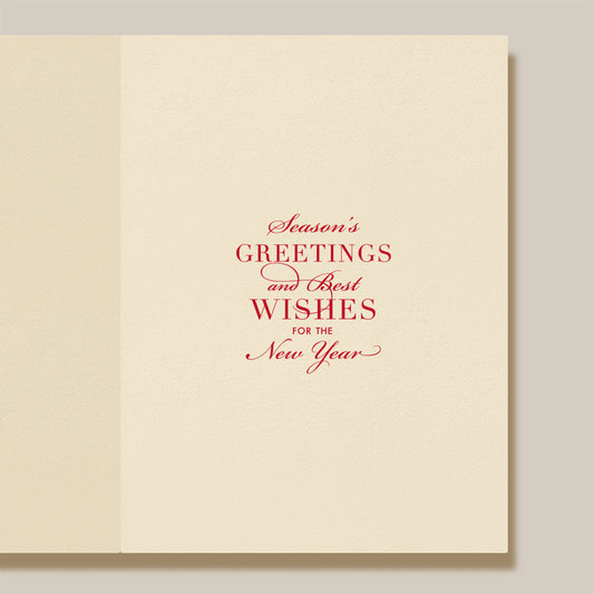 Engraved Holiday Cards - Festive Berry Pinecones