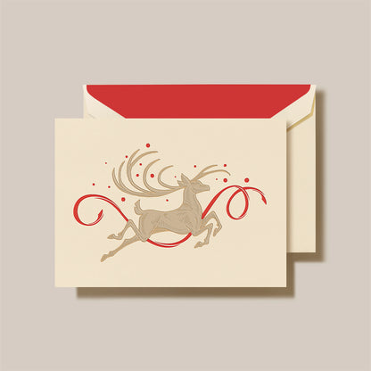 Engraved Holiday Cards - Regal Stag