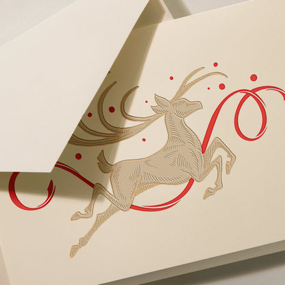 Engraved Holiday Cards - Regal Stag