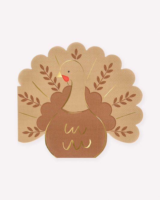 Folk Turkey Napkins