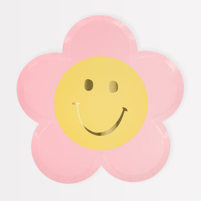 Dinner Plates - Happy Face Flower