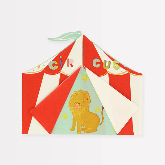 Die-Cut Napkins - Circus Big Top