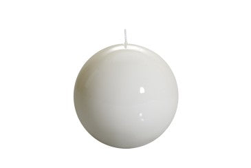 Meloria Ball Candle - White - 4 3/4"