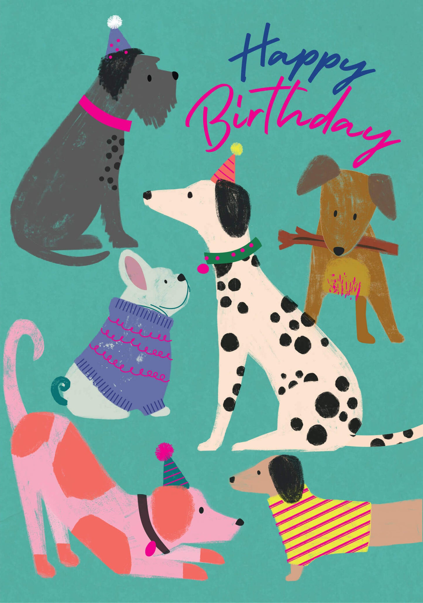 Greeting Card - Party Dogs Birthday