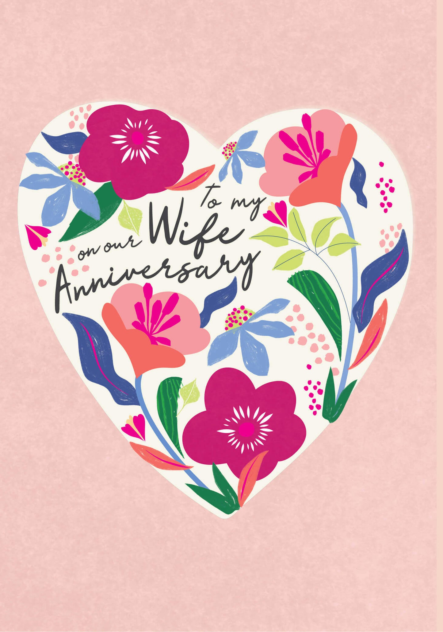 Greeting Card - Heart Wife Anniversary