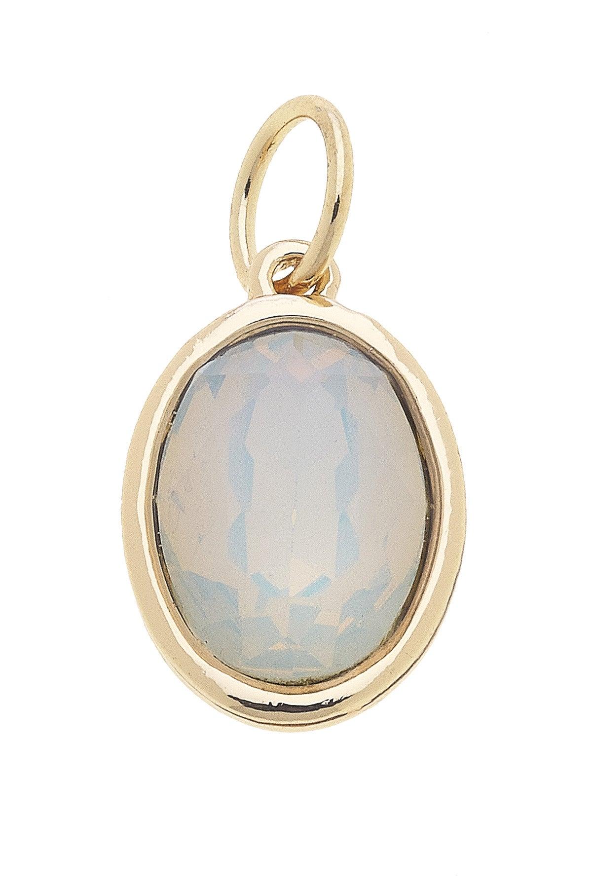 Birthstone Charm - October Opal