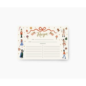 Recipe Cards Pack of 12 - Nutcracker