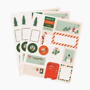 Stickers & Labels Pack of 3 - Santas Workshop