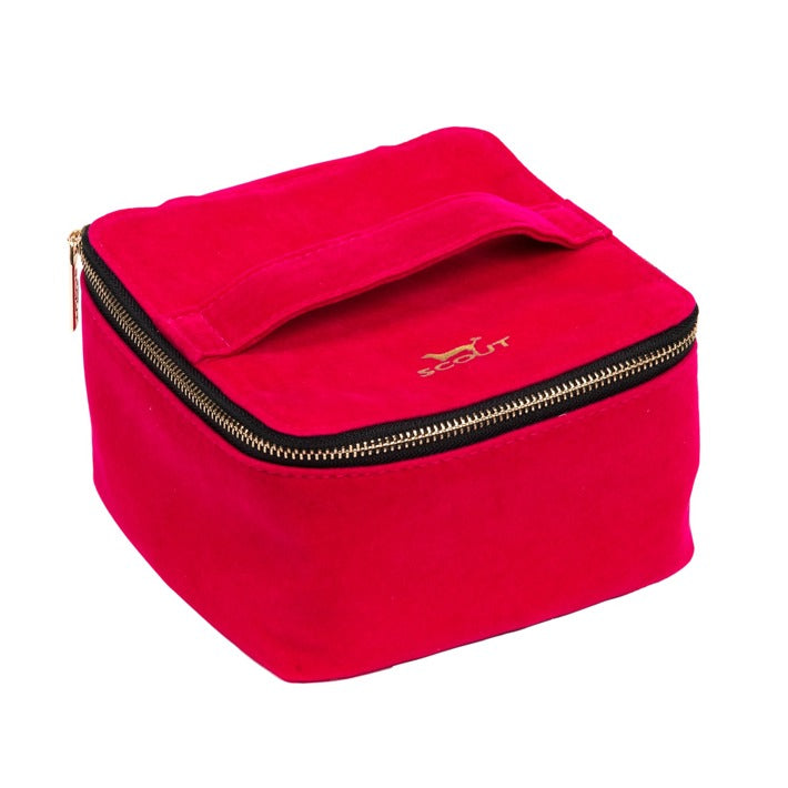 Hidden Gem Jewelry Case - Pink Velvet