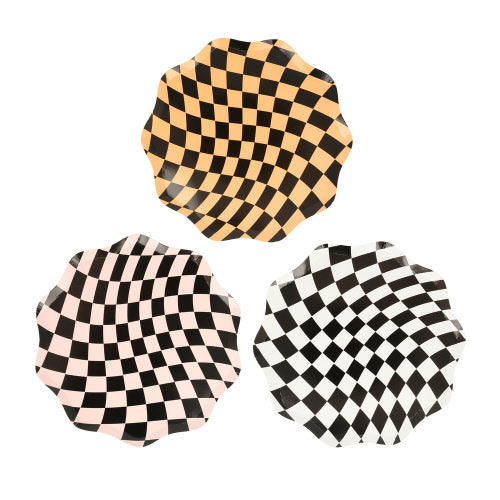 Halloween Checker Side Plates