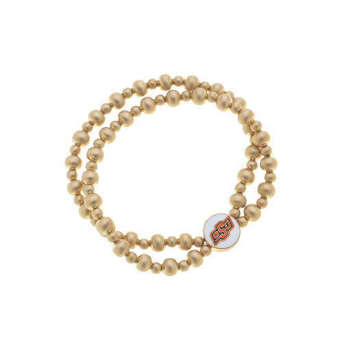 Oklahoma State Cowboys Ball Bead Stretch Bracelets