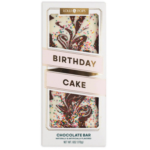 Topped Chocolate Bar - Birthday Cake