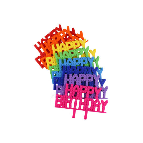 Cake Topper - Rainbow Colors