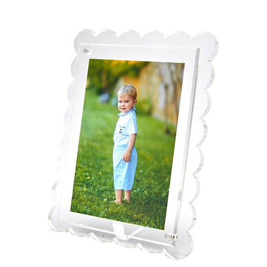 Picture Frame - Scalloped - Clear