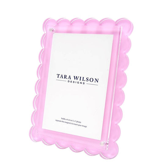 Picture Frame - Scalloped - Pastel Pink