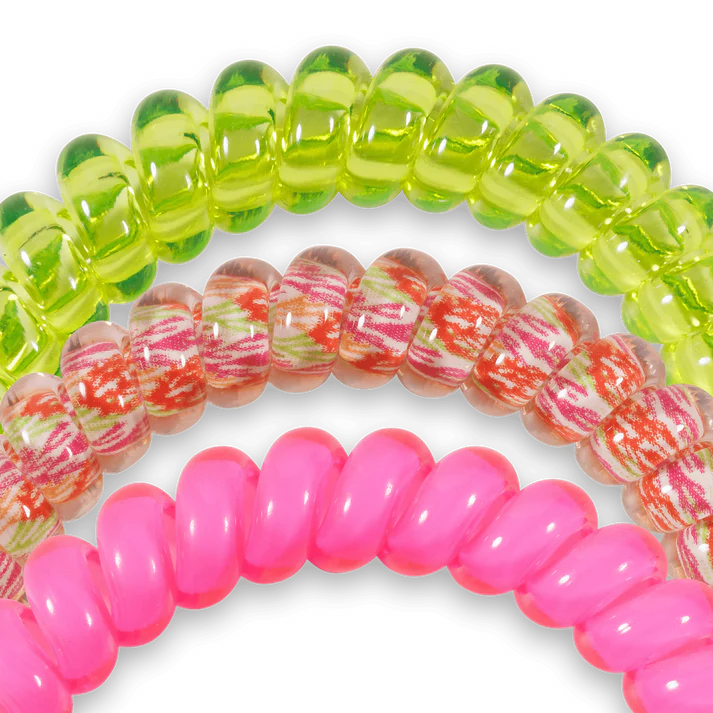 Small Spiral Hair Coils - Tropical Punch