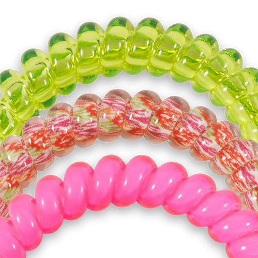 Small Spiral Hair Coils - Tropical Punch