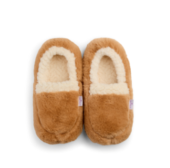 Brown Sherpa Warmies Slippers