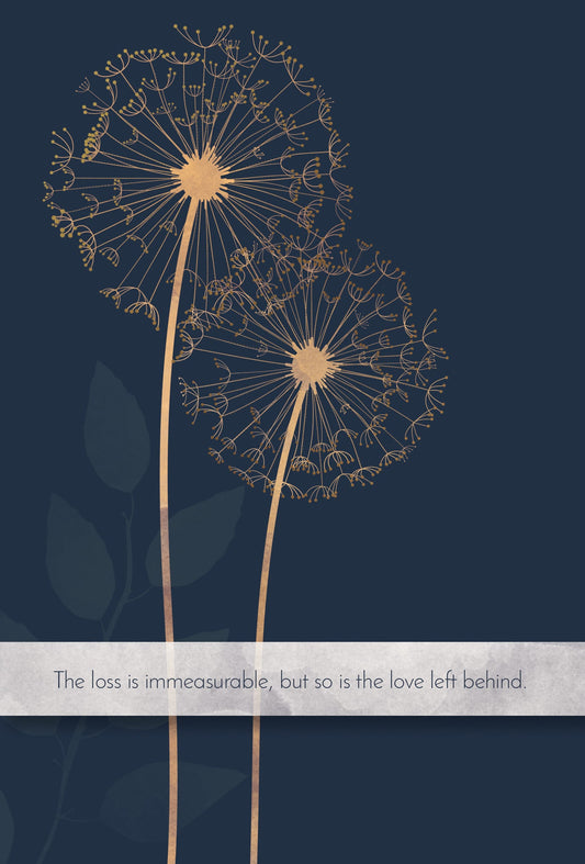 Sympathy Card Dandelions - Husband