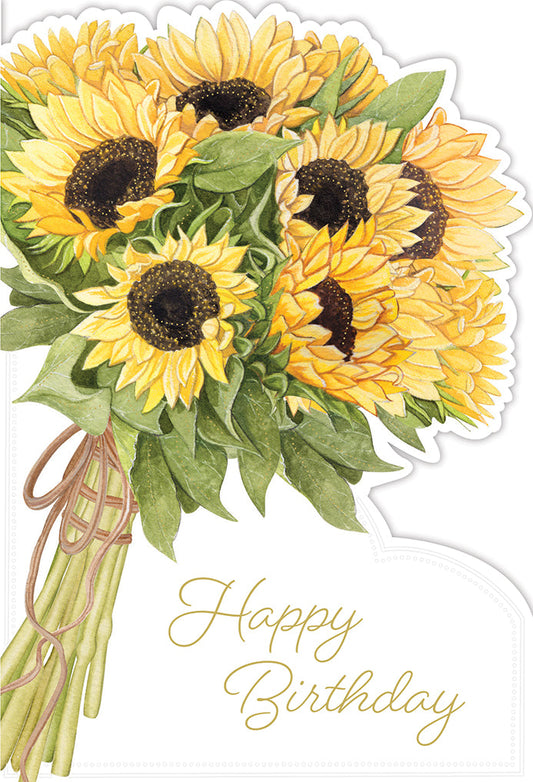 Bunches of Sunflowers Birthday Card