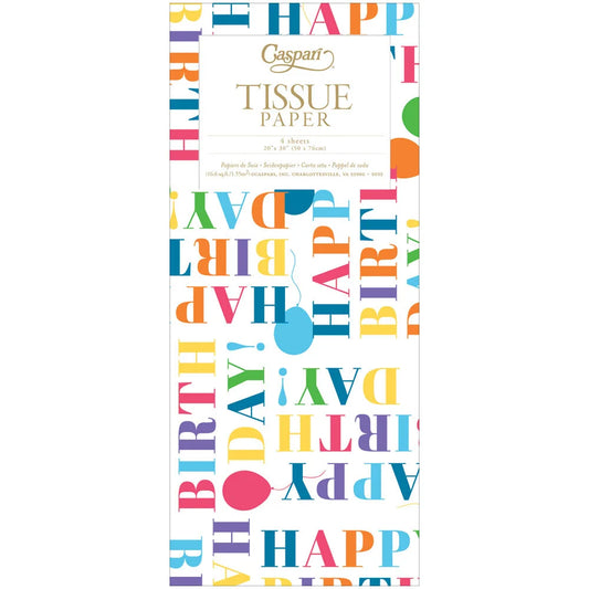 Birthday Surprise Tissue Pkg - 4 Sheets