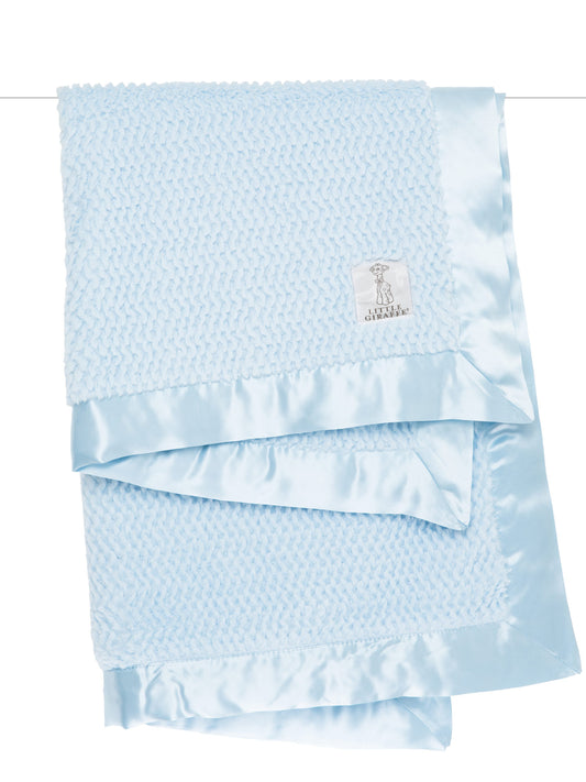 Luxe Twist Baby Blanket - Blue