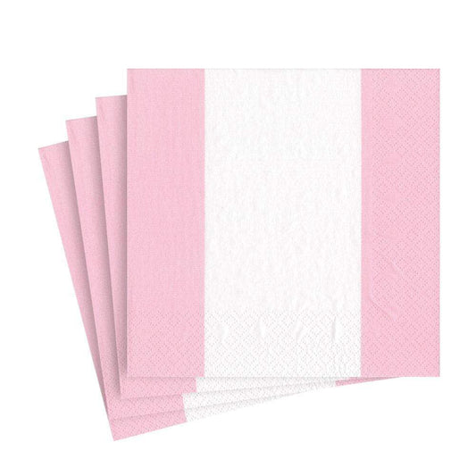 Lunch Napkin - Petal Pink Bandol Stripe