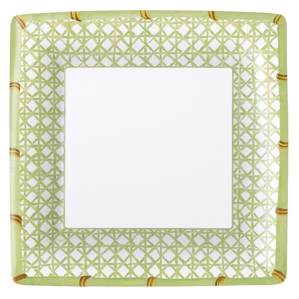 Holly Trellis Paper Dinner Plates - 8 Per Package