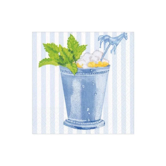 Mint Julep Blue Napkin Cocktail