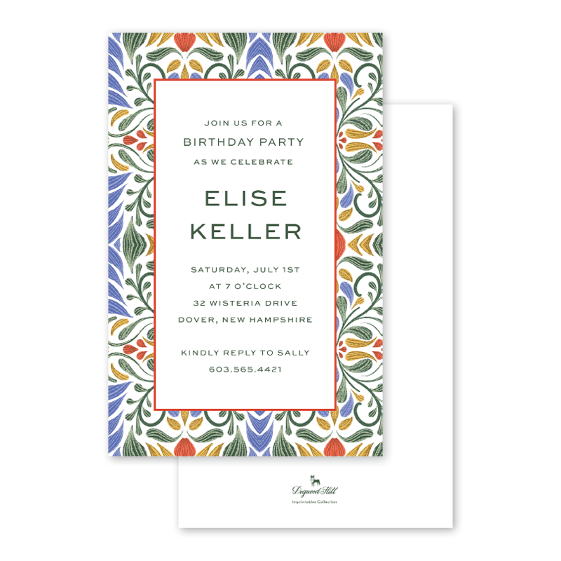 Hacienda Border Invitation  - 10 CT