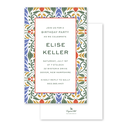Hacienda Border Invitation  - 10 CT